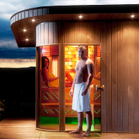 Garden Sauna with finnish sauna and infrared sauna