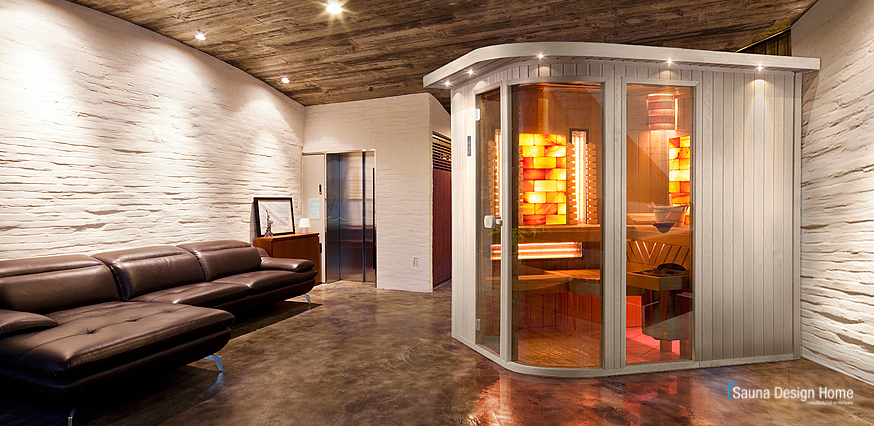 Indoor infrared sauna