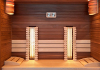Infrared sauna and finnish sauna with Himalayan salt therapy