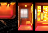 Infrared sauna and steam sauna