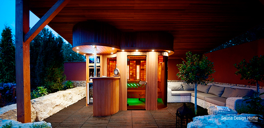 Luxury sauna house