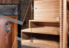 Bio sauna with hidden sauna heater