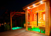 Combined outdoor sauna finnish sauna and infrared sauna