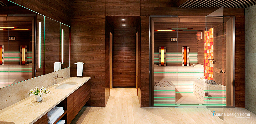 Combined sauna