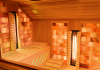 Combined sauna with Himalayan salt therapy