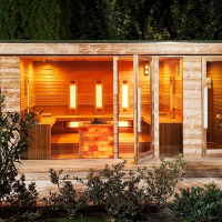 Combined wellness sauna house outdoors