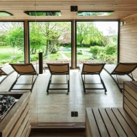 Custom-made wellnes sauna house