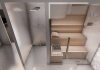 Indoor sauna in minimalist Design 