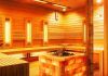 Combined sauna outdoors