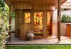 Outdoor sauna house 