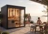 modern sauna cabin