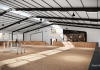 covered show jumping arena