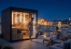minimalist style sauna