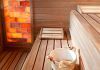 Finnish sauna with Himalayan salt