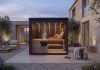 custom sauna in garden