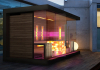 Outdoor combined sauna house