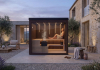 custom sauna in garden