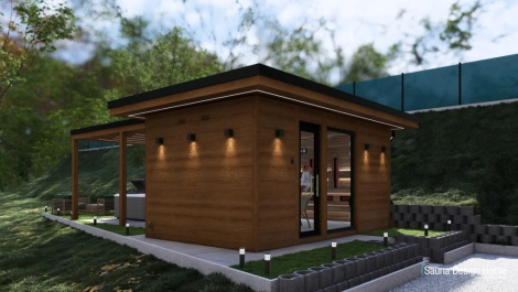 Solid Wood Sauna Wellness House Solid Wood Sauna Wellness House