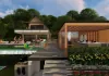 Garden design with sauna