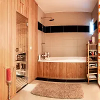 Himalayan salt therapy in bathroom Himalayan salt therapy in bathroom