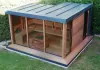 Outdoor sauna house with shower Outdoor sauna house with shower