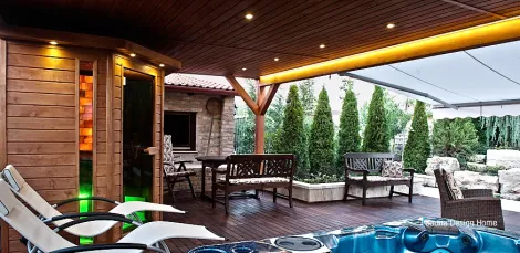 Outdoor wellness sauna house Outdoor wellness sauna house