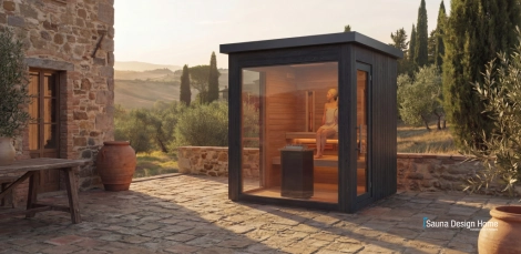 designer mini sauna