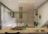 Partition wall with led