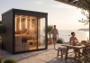 modern sauna cabin