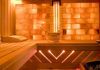 Combined sauna and Himalayan salt