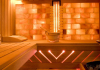 Combined sauna and Himalayan salt
