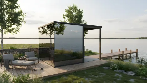 premium mirror sauna