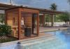 Unique outdoor sauna construction