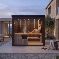 custom sauna in garden