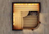 Combined sauna with himalayan salt therapy