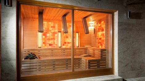 infa sauna with himalaya salt wall infa sauna with himalaya salt wall