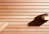 Sauna wall in Minimal style 