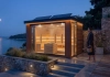Lugano Family sauna in garden