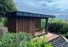 Outdoor sauna house