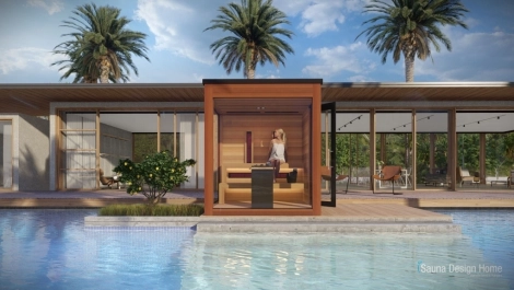 outdoor sauna, outdoor combi sauna, combi sauna, combined sauna