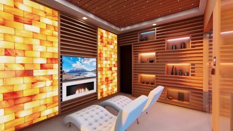 wellness room, salt wall wellness room, salt wall