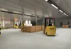 Factory building interior rendering