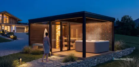 Sauna with jakuzzi Sauna with jakuzzi