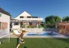 Outdoor sauna house and wellness