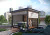 Outdoor Pergola in Ash Gray with Waterproof Bluetooth Sound System