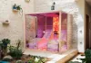 Infrared sauna with Himalayan salt therapy