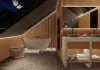 wooden bathroom