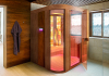 Infrared sauna with steam