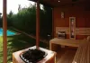 Panorama sauna with Himalayan salt Panorama sauna with Himalayan salt