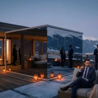 designer glass sauna